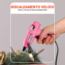Carica l'immagine nel visualizzatore di Gallery, DEKOPRO Pistola per colla a caldo: mini pistola in silicone fai-da-te da 20 W, pistola per colla a caldo con 30 bastonci
