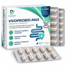 Carica l'immagine nel visualizzatore di Gallery, VIVOPROBIO-MAX Fermenti Lattici Probiotici e Prebiotici 40 Miliardi CFU