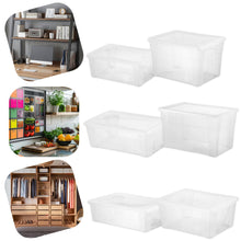 Carica l'immagine nel visualizzatore di Gallery, Stefanplast Visualbox - Contenitore multiuso con chiusura a scatto, 30 L, Trasparente, XXL - 59 x 39 x 17 cm