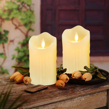 Carica l'immagine nel visualizzatore di Gallery, Candele ricaricabili, candela a LED con gocce di cera, Halloween, a LED con telecomando, senza fiamma, per esterni con t