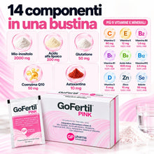 Carica l'immagine nel visualizzatore di Gallery, GoFertil® Pink GP Nutraceuticals Myo inositolo – Inositolo e Acido Folico per la Fertilità Femminile | myo inositol per 