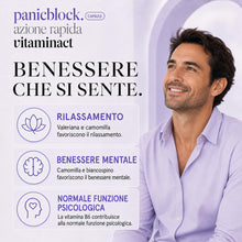 Carica l'immagine nel visualizzatore di Gallery, Integratore per Panico 100% Naturale | Panicblock Azione Rapida | Potenziato con Valeriana Camomilla Biancospino Vitamin
