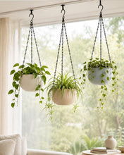 Carica l'immagine nel visualizzatore di Gallery, Bamworld Set di 3 Catenelle da 45 cm Nere per Sospensione, per Vasi da Appendere, Portavasi da Interno e Portapiante, Us