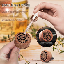 Carica l'immagine nel visualizzatore di Gallery, Diffusore di oli essenziali per auto, diffusore per aromaterapia, mini diffusori in legno, per oli essenziali, diffusore