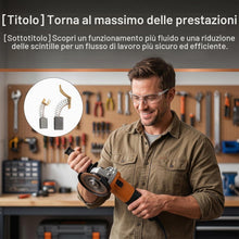 Carica l'immagine nel visualizzatore di Gallery, 100 Pezzi Spazzole di Carbone Set, Carboncini Motore, Spazzole di Ricambio