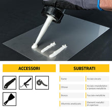 Carica l'immagine nel visualizzatore di Gallery, SIKA - Adesivo per metallo - Sikaflex-117 Metal Force - Grigio - 290ml