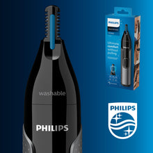 Carica l'immagine nel visualizzatore di Gallery, Philips Nose Trimmer Serie 3000 Rifinitore per Peli di Naso, Orecchie e Sopracciglia (modello NT3650/16)