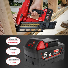 Carica l'immagine nel visualizzatore di Gallery, Waitley M18 18V 5,0Ah batteria per Milwaukee M18 batteria 18V