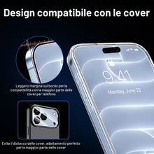 Carica l'immagine nel visualizzatore di Gallery, QHOHQ Pellicola Vetro per iPhone 18 Pro, 9H+ Vetro Temperato, 3+3 Pezzi