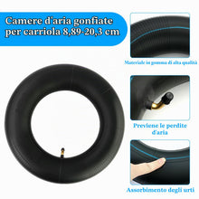 Carica l'immagine nel visualizzatore di Gallery, 2 Pezzi Camera d'aria con Carriola 3.50-8 per Ruote di Carriole, Camera d'Aria Multiuso per Carrelli a Mano, Veicoli Com