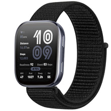 Carica l'immagine nel visualizzatore di Gallery, GIOPUEY Nylon Cinturini Compatibile con Amazfit Bip 6, 22mm Traspirante Sport Loop Cinturino in Morbido Nylon Intrecciat