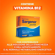 Carica l'immagine nel visualizzatore di Gallery, Sargenor Pocket, 20 Bustine, Integratore Arginina e Vitamina B12
