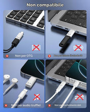 Carica l'immagine nel visualizzatore di Gallery, MoKo Adattatore Microfono da Lightning a USB C (Non per Cuffie/Dati)