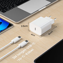 Carica l'immagine nel visualizzatore di Gallery, Caricatore USB C,USB-C a C da 2M,Caricabatterie Rapido Batterie di Per Apple iPhone 17/16/15/Plus/Air/Pro/Max,Per Galaxy