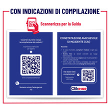Carica l'immagine nel visualizzatore di Gallery, Constatazione Amichevole di Incidente + Disco Orario Auto | Kit Completo 1 Modulo Blu e 1 Parchimetro per Automobili e M