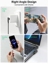 Carica l'immagine nel visualizzatore di Gallery, iMangoo Cavo USBC intrecciato 2m Ricarica 120W 6A 90 Gradi per Xiaomi Redmi