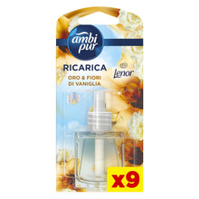 Carica l'immagine nel visualizzatore di Gallery, Ambi Pur Mono Profumatore Elettrico, Elimina Odore, 9 Ricariche, Lenor Oro