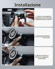 Carica l'immagine nel visualizzatore di Gallery, ESR Supporto Telefono Auto MagSafe, Porta Cellulare Auto Magnetico, Nero