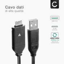 Carica l'immagine nel visualizzatore di Gallery, subtel 1x USB A Cavo dati compatibile con Samsung i100, ST30, SUC-C3