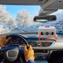 Carica l'immagine nel visualizzatore di Gallery, Tiiyee Sbrinatore Parabrezza, 12V 3 Fori Caldo Freddo Riscaldatore per Auto
