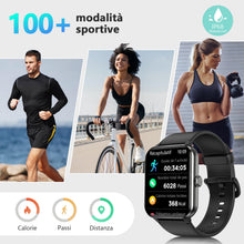 Carica l'immagine nel visualizzatore di Gallery, Blackview Smartwatch Uomo Donna, Effettua e Rispondi alle Chiamate,1,85'' Orologio Intelligente Fitness,Cardiofrequenzim