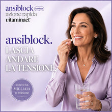 Carica l'immagine nel visualizzatore di Gallery, AnsiBlock Integratore Rilassamento con Passiflora, Griffonia, Escolzia, Lavanda e Luppolo – Contribuisce al benessere me