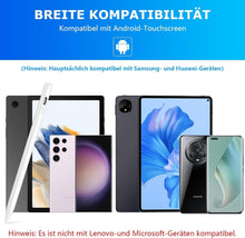 Carica l'immagine nel visualizzatore di Gallery, Penna per Tablet Android Universale,Compatibile con Samsung/Huawei/Tablet/Phone,Penna Capacitiva con 2 Punte di Ricambio