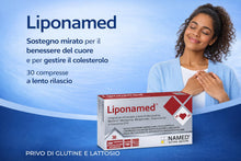 Carica l'immagine nel visualizzatore di Gallery, NAMED Liponamed 30 Compresse Bistrato | Integratore Colesterolo e Trigliceridi con Riso Rosso Fermentato Berberina, Berg