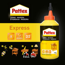 Carica l'immagine nel visualizzatore di Gallery, Pattex Colla Vinilica Express colla per legno ad incollaggio rapido, adesivo acetovinilico per montaggi, assemblaggi e l