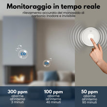 Carica l'immagine nel visualizzatore di Gallery, Aroha Safety Pro Rilevatore Di Fumo E Monossido Di Carbonio - Batteria Da 10 Anni - Allarme Antincendio &amp; Rilevatore Mon