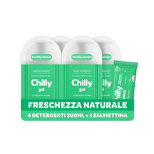 Carica l'immagine nel visualizzatore di Gallery, Chilly, Detergente Intimo Fresco, 4 x 300 ml