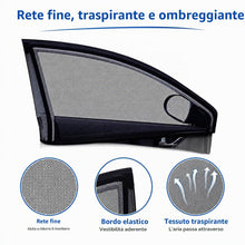 Carica l'immagine nel visualizzatore di Gallery, 4 Pezzi Tendine Parasole Auto, Tende A Vetro,Parasole Auto Finestrini Block Protezione UV,Universali Copri Finestrini Ca