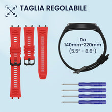 Carica l'immagine nel visualizzatore di Gallery, kwmobile 2x Cinturino Silicone Fibbia Compatibile con Amazfit Active Edge (A2212) Cinturino - Cinturini 14-22 cm