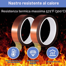 Carica l'immagine nel visualizzatore di Gallery, Nastro Kapton 2 Rotoli, 20 Mm X 25 M, Marrone, Per Sublimazione