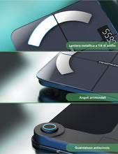 Carica l'immagine nel visualizzatore di Gallery, Bilancia Intelligente Impedenziometrica Bluetooth con App, Bilancia Digitale Smart per Grasso Corporeo, BMI, Peso, Massa