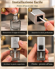 Carica l'immagine nel visualizzatore di Gallery, Profumatore Auto Elettrico per Bocchette Aria con 2 Profumi (Oceano &amp; Yuzu), 3 Livelli di Intensità, Accensione e Spegni