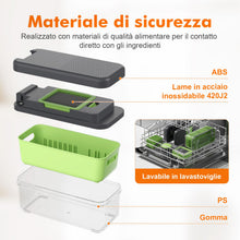 Carica l'immagine nel visualizzatore di Gallery, Ibergrif M524-7 Taglia Verdure, Mandolina 7 in 1 Multifunzione