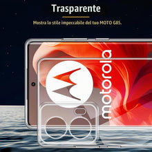 Carica l'immagine nel visualizzatore di Gallery, Captor Cover Trasparente per Motorola Moto G85 5G, Custodia TPU in Silicone Flessibile Morbida e Sottile, con Bordo Rial