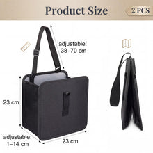 Carica l'immagine nel visualizzatore di Gallery, 2 PCS pattumiera per auto pieghevole impermeabile a prova di perdite 23 x 23 cm cestino per auto in tessuto oxford con c