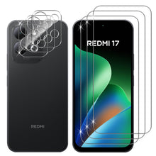 Carica l'immagine nel visualizzatore di Gallery, Lutree per Xiaomi Redmi 17 5G/ 4G Vetro Temperato, 3+3 Pezzi