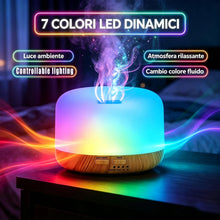 Carica l'immagine nel visualizzatore di Gallery, KUNYOS Diffusore di oli essenziali Umidificatore 2‑in‑1 Ultrasonico, Senza BPA, Telecomando, Funzione Timer, Spegnimento