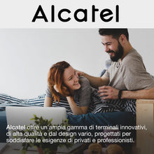 Carica l'immagine nel visualizzatore di Gallery, Alcatel T06 NERO Telefono fisso, ultra compatto ideale per spazi limitati, installabile a muro, Tasto di richiamata