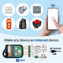 Carica l'immagine nel visualizzatore di Gallery, DieseRC Interruttore Intelligente Wi-Fi 2 canali Modulo Relè di Uscita Passivo AC 90V-250V 220V Controllo WIFI APP Eweli