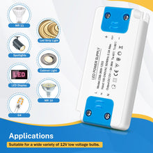Carica l'immagine nel visualizzatore di Gallery, 36W LED Trasformatore da 240V a 12V 3A, Trasformatori Driver AC to DC, Senza Sfarfallio, LED Driver di Tensione Costante