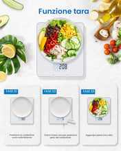 Carica l'immagine nel visualizzatore di Gallery, RENPHO Bilancia da Cucina Digitale, Bilancia Elettronica per Alimenti per Cottura e Caffè, Apparecchio Bilancia da Cucin