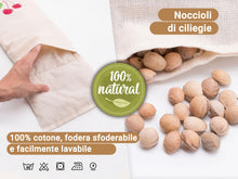 Carica l'immagine nel visualizzatore di Gallery, Zollner24 cuscino con noccioli di ciliegio - cuscino termico riscaldabile in microonde - contro tensione collo, spalle, 