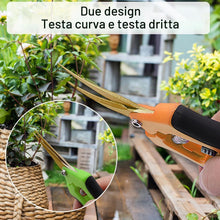 Carica l'immagine nel visualizzatore di Gallery, Forbici Giardinaggio (2 pezzi), per Cesoie Giardinaggio per Piante, Fiori, Rami, Bonsai, Verde + Arancione