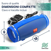 Carica l'immagine nel visualizzatore di Gallery, tempo di saldi Cassa Bluetooth Portatile Ricaricabile USB con Microfono Integrato, Mini Cassa Audio Speaker Bluetooth Im
