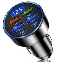 Carica l'immagine nel visualizzatore di Gallery, 100W Caricatore Auto USB C, Presa Adattatore Accendisigari 12V 24V