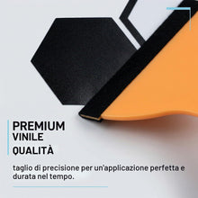 Carica l'immagine nel visualizzatore di Gallery, Adesivi Auto 52 Pezzi a Nido d'Ape con 2 Raschietti Trapezoidali – Set Racing Strisce per Tuning Auto, Decorazione Carro